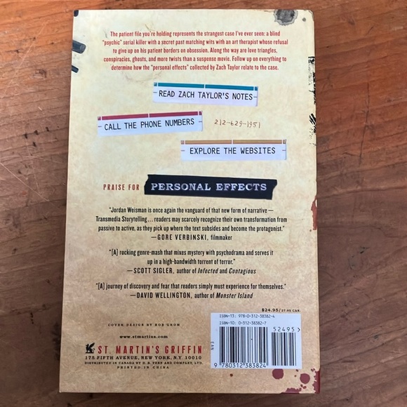 Book: Personal Effects Dark Art Novel by J.C.Hutchins - Picture 4 of 16